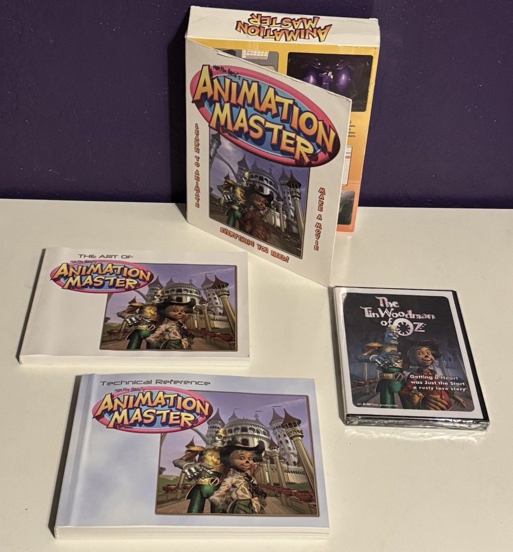 Martin Hash’s Animation Master Software 2 Books Sealed Disc New In Box Rare