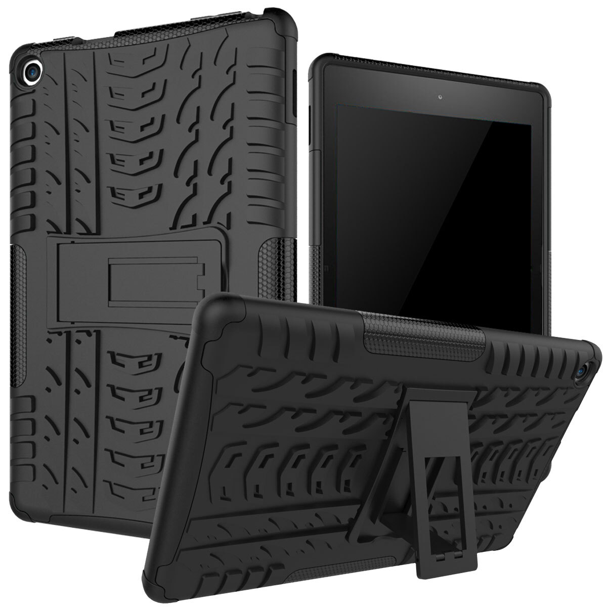 Shockproof Hybrid Protective Stand Case Cover for Amazon Kindle Fire HD8,HD8Plus