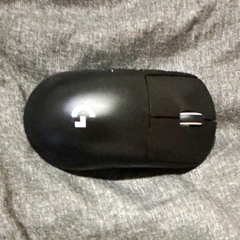 Logitech G Pro x super light Wireless Gaming Mouse Black USB Receiver 12000 DPi