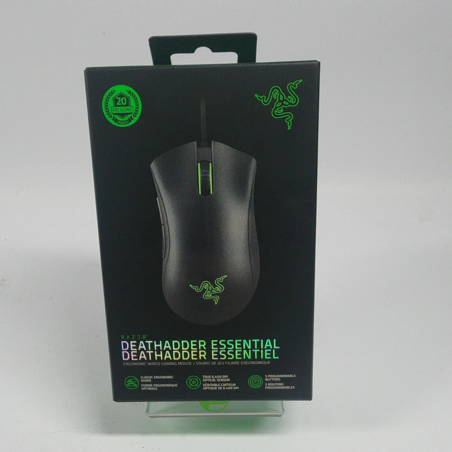 New Razer Deathadder Essential RZ01-03850100-R3U1 Wired Gaming Mouse Black