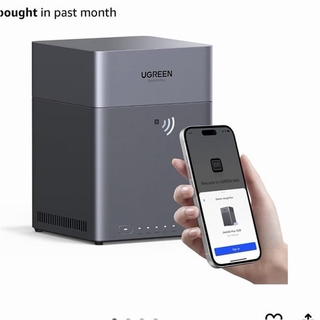 UGREEN DH4300 Plus 4-Bay 3.5in Drive Case/Enclosure HDMI Gray
