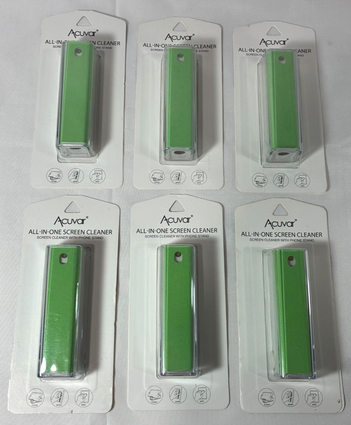 Lot of 6 - Acuvar All-In-One Screen Cleaner with Phone Stand