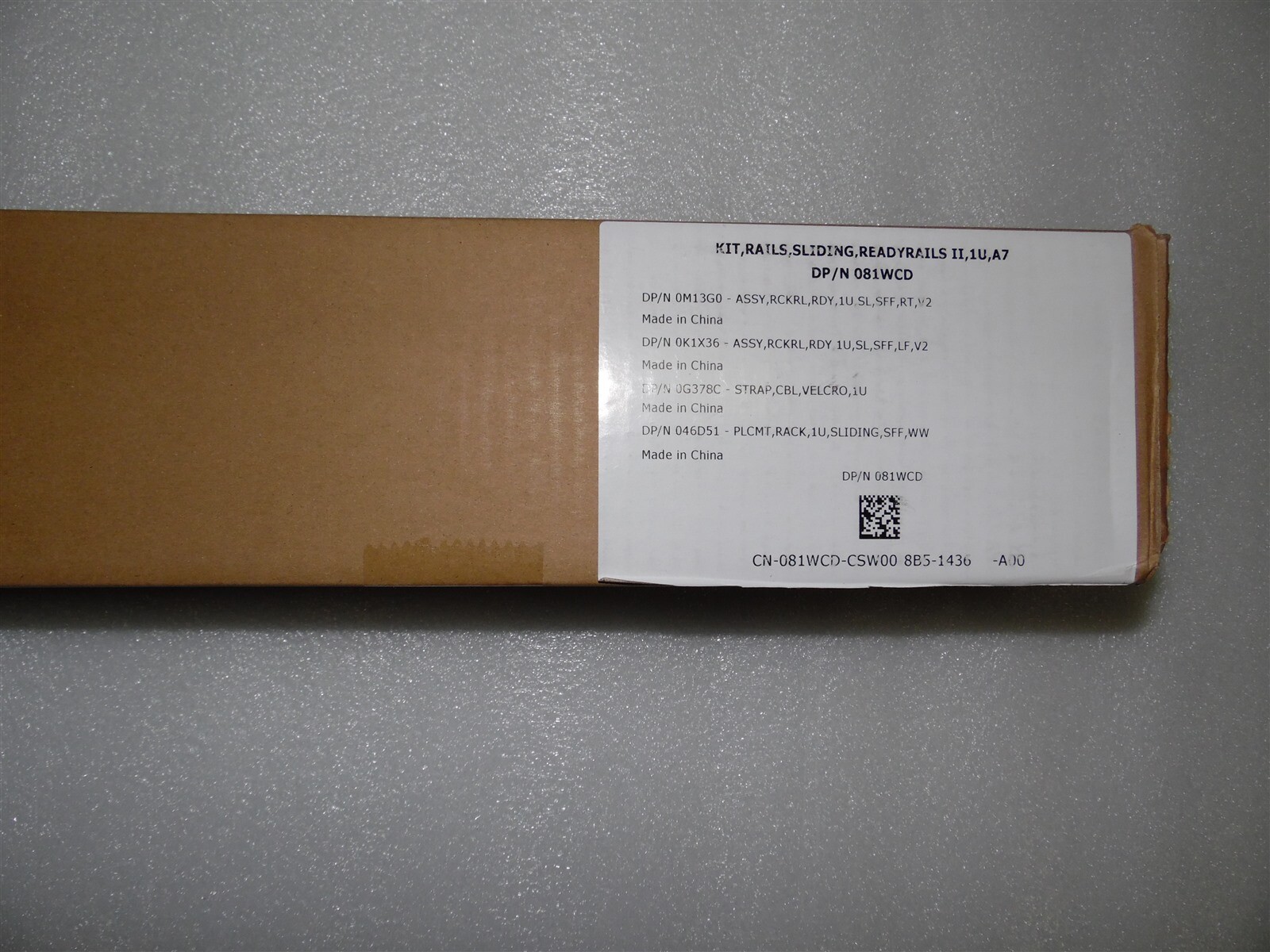 NEW SLIDING READYRAILS RAILS II 1U A7 DELL POWEREDGE R640 SERVER 6RTCR 81WCD