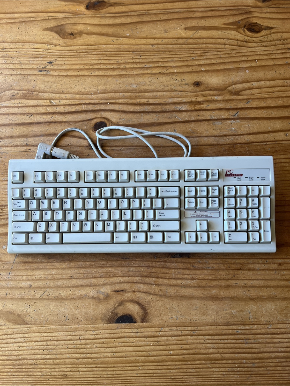 Vintage PC Concepts KWD-203 Keyboard Untested 