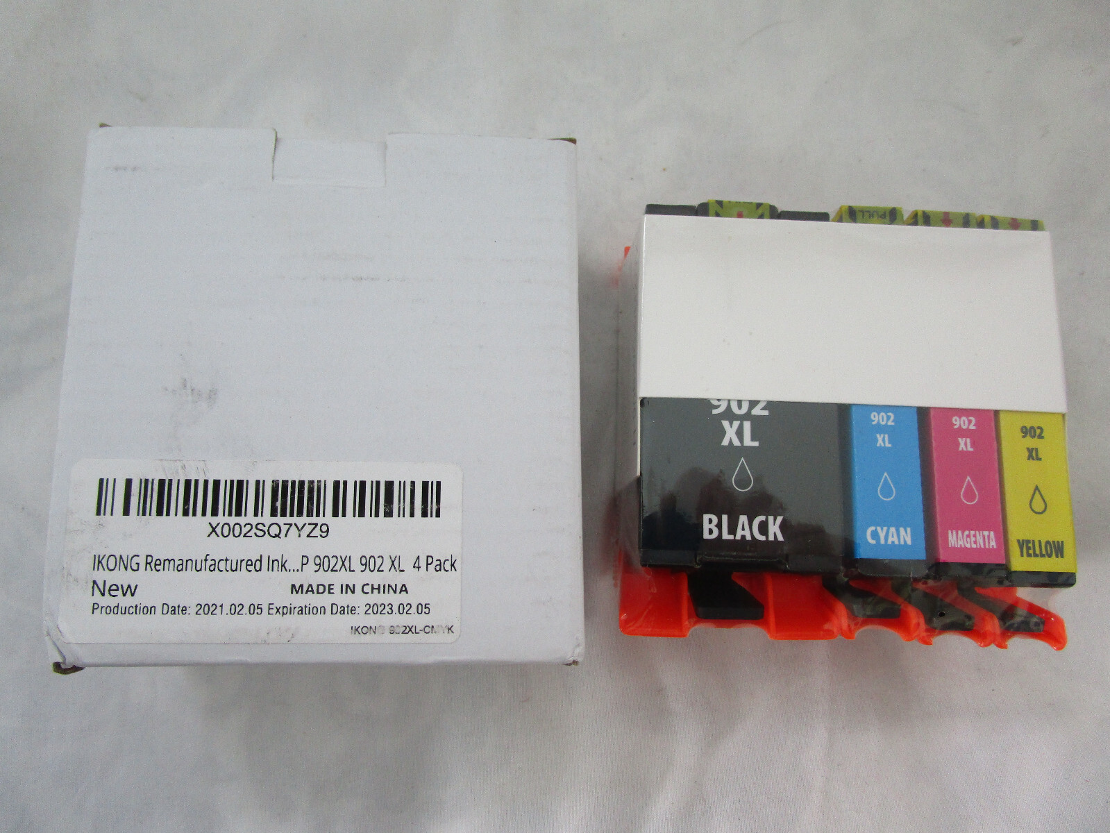 4 902XL Ink Cartridges HP 902 XL OfficeJet Pro  New Sealed Exp 2/23