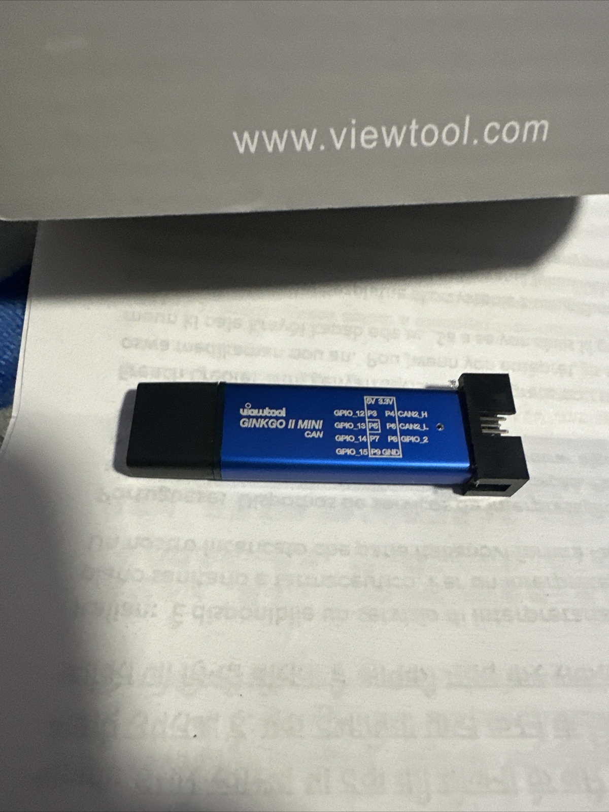 ViewTool Ginkgo2 Mini USB to CAN/ADC/GPIO Adapter Win/linux/Mac/Android/RasPi