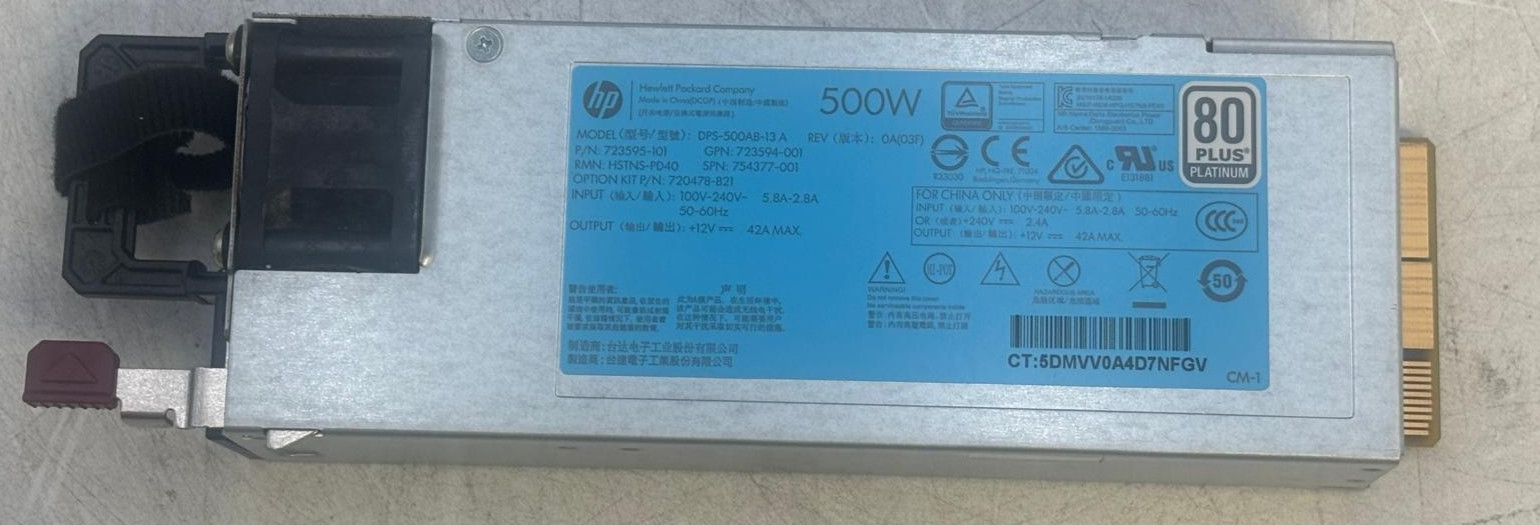 HPE DPS-500AB-13 723595-101 500W Switching Power Supply