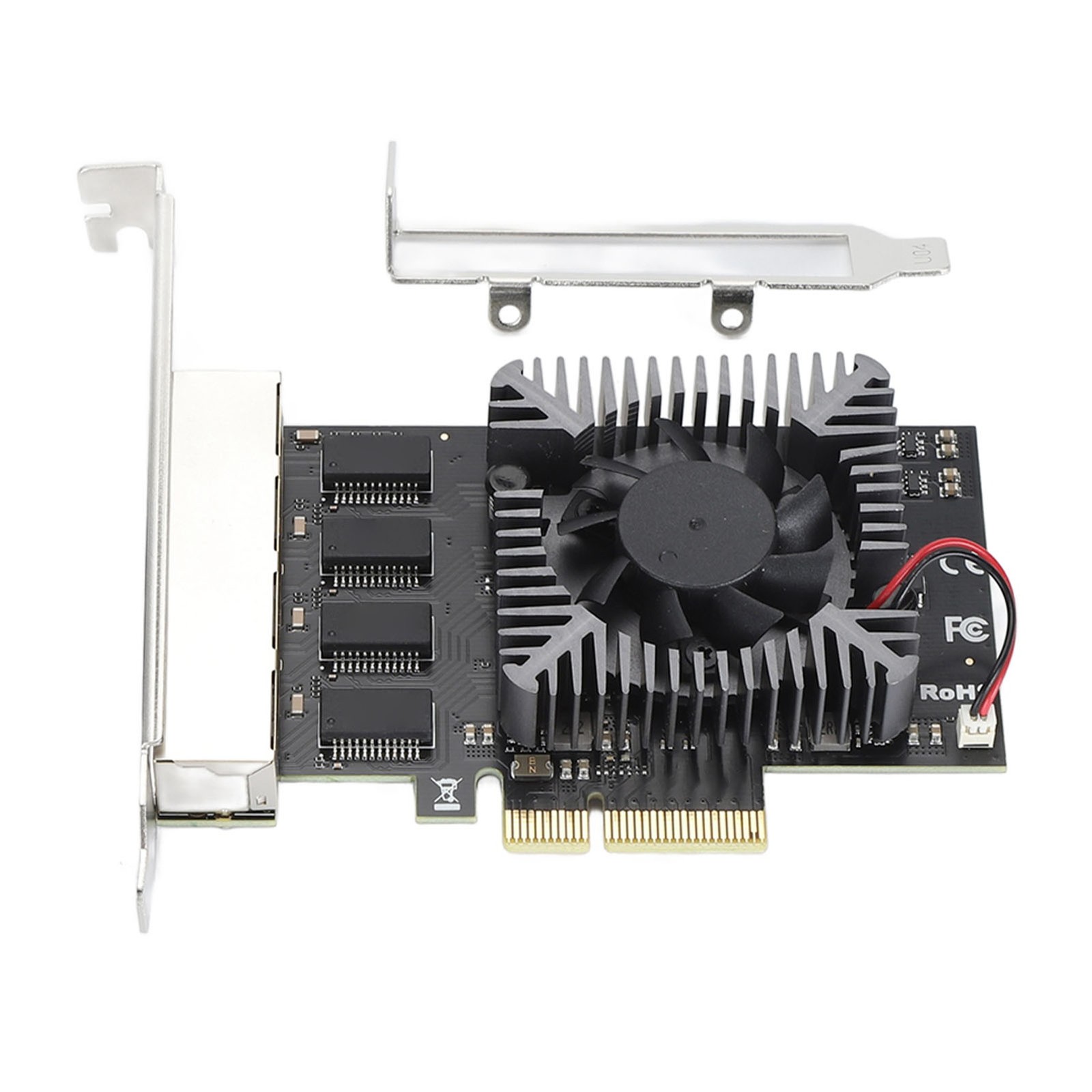4 Port 2.5Gbps PCIe Network Card RTL8125B Flexible Adaptation Gigabit PCIe HIII
