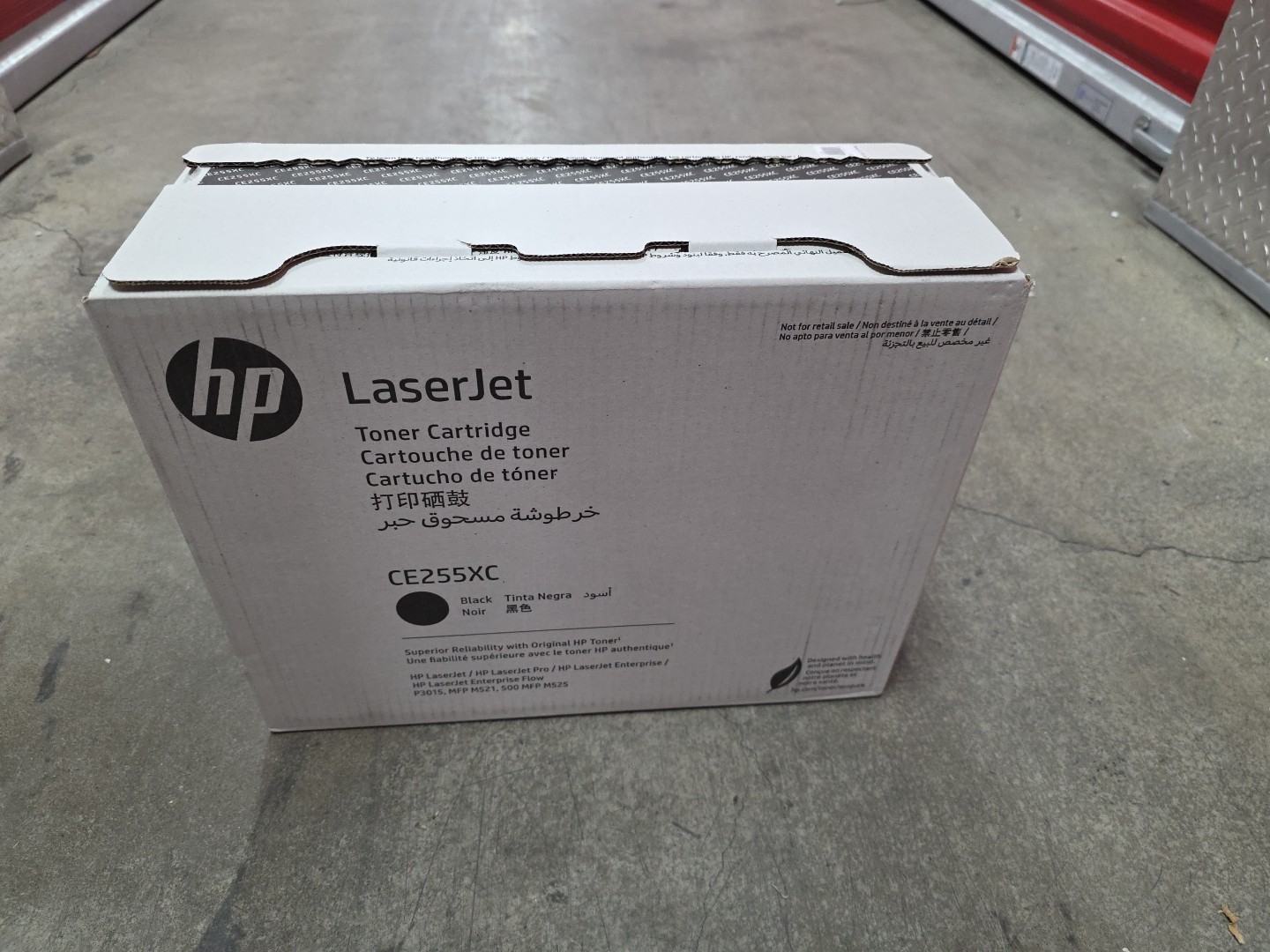 OPEN BOX HP 55X Black High Yield CE255XC Toner Cartridge