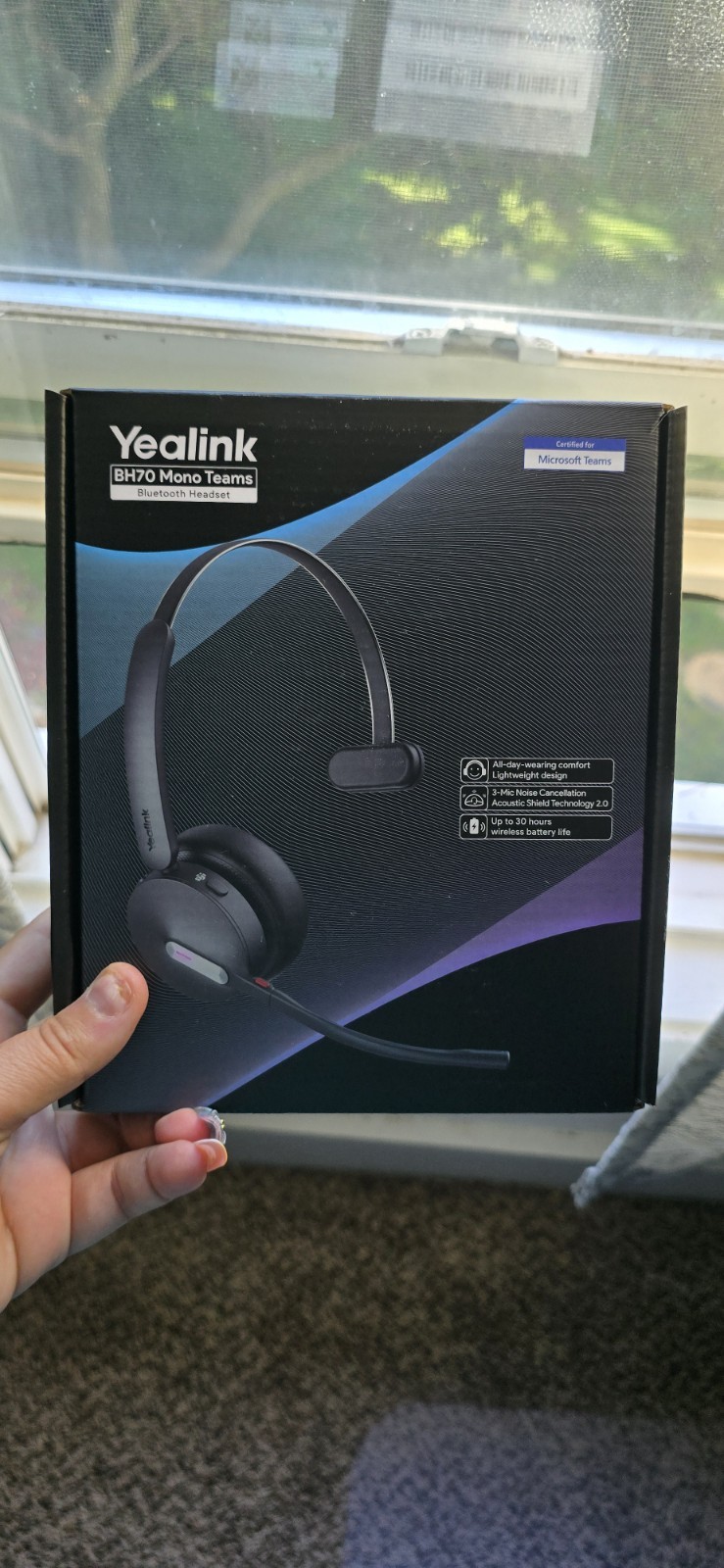Yealink BH70 Mono Wireless Headset USB A Teams