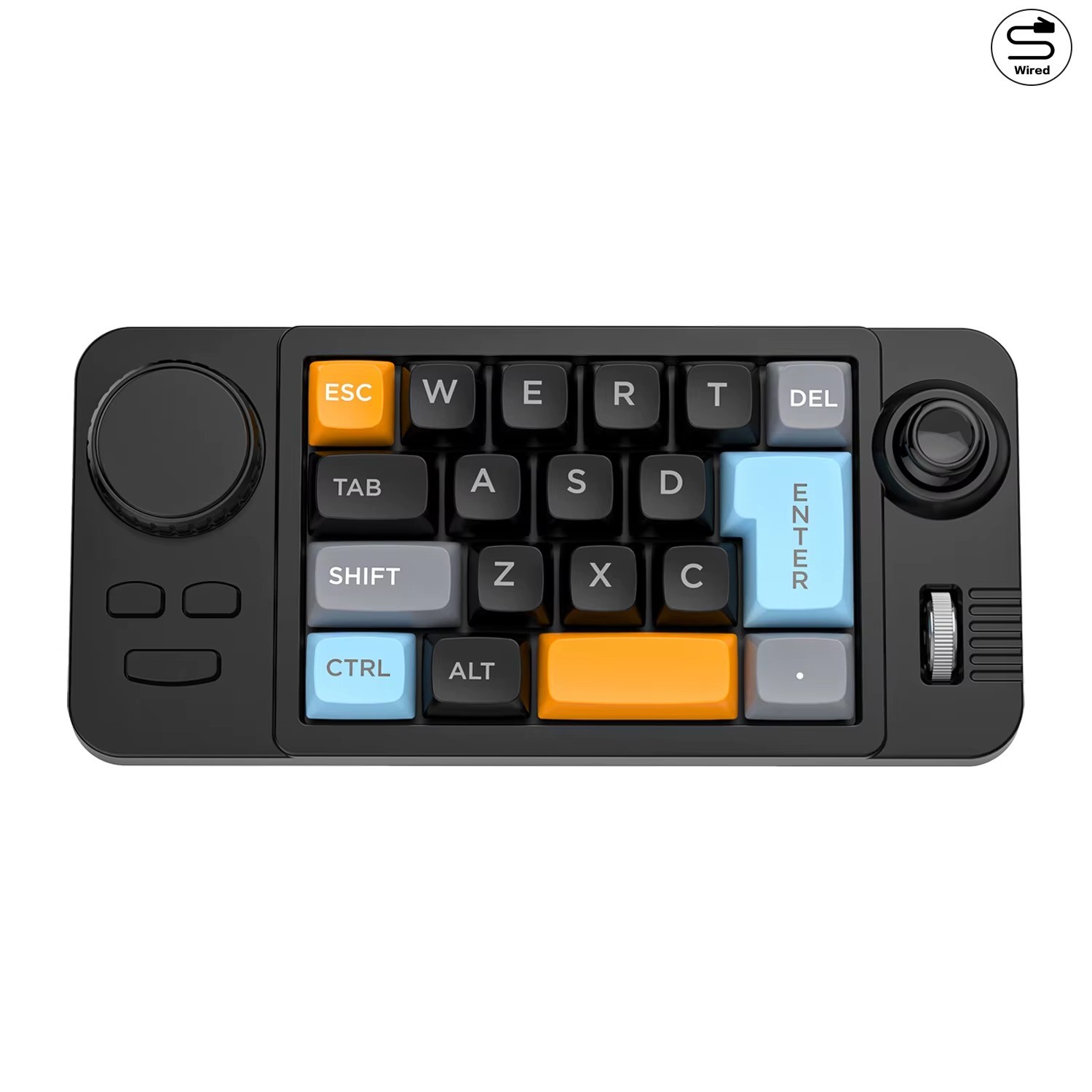 JOMAA 19-Key Mechanical Macro Keypad Hot-Swap RGB Volume Knob USB Wired