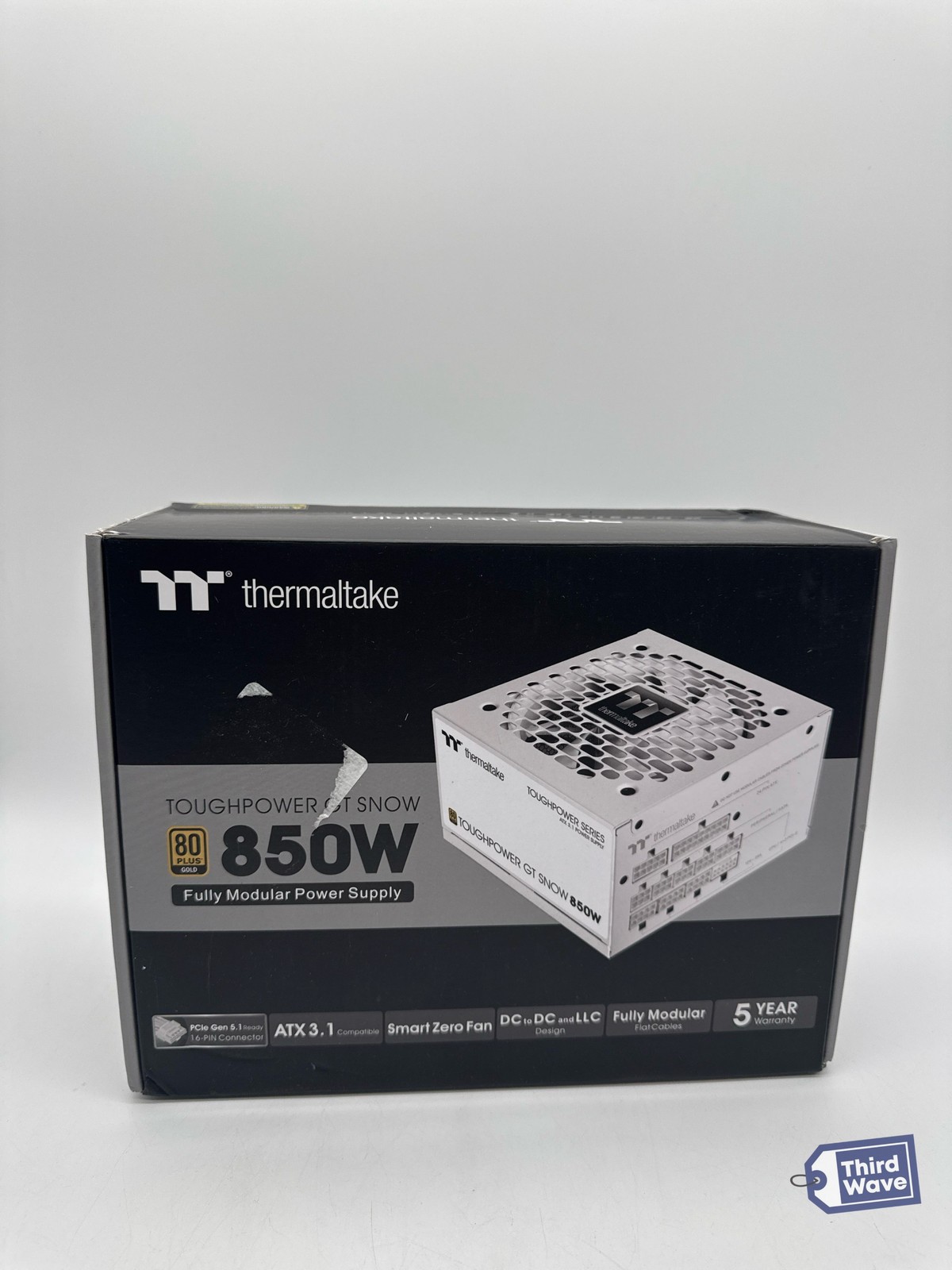 Thermaltake Toughpower GT 850W Snow ATX 3.1 Power Supply 80 Plus Gold White