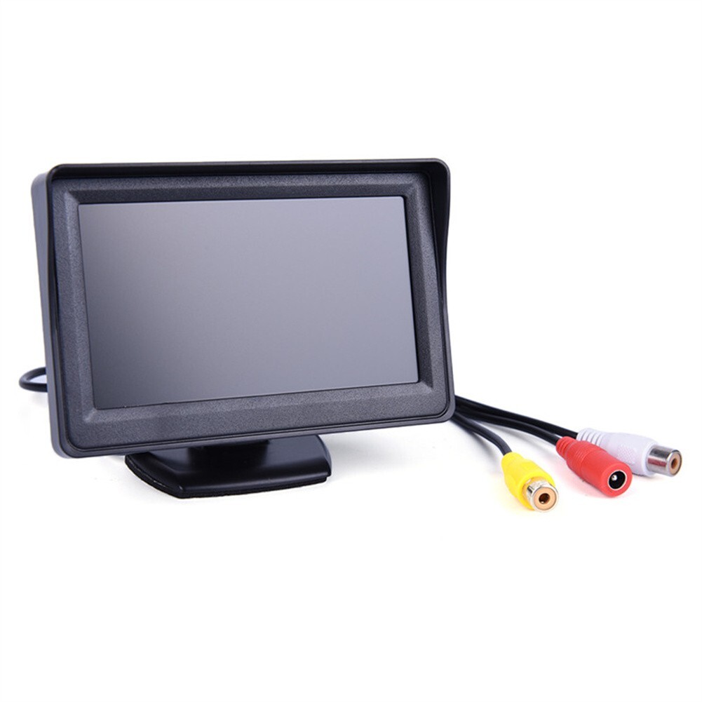 Hd Car Monitor 4.3-inch Screen Tft Lcd Digital Display Two-way Input Sunshade Mo