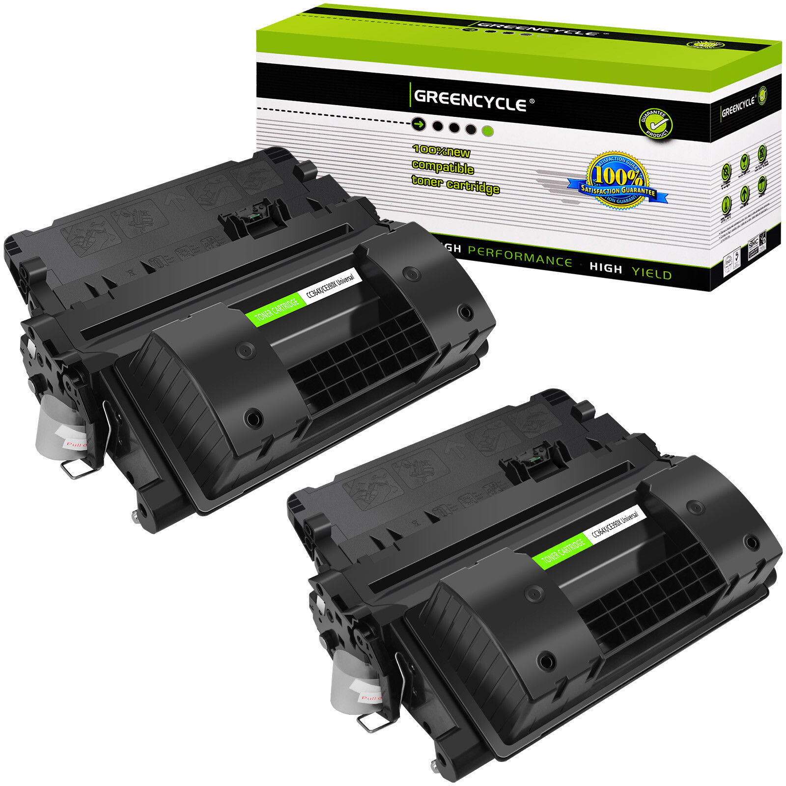 2PK CE390X 90X Toner Fits for HP LaserJet Enterprise MFP M4555h M4555f M4555fskm