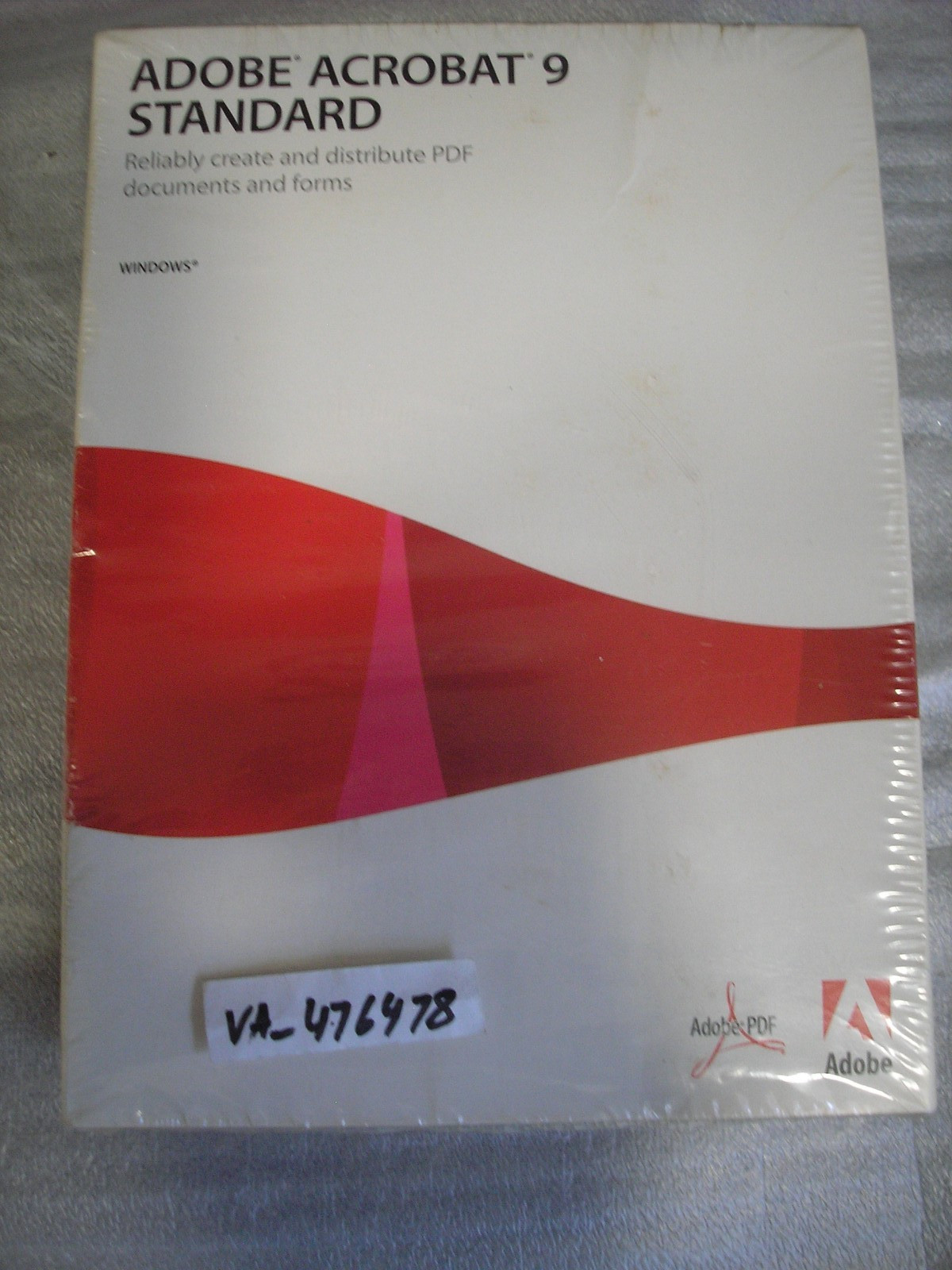 Adobe Acrobat 9 Standard for Windows PC Licensed for 2 PCs =NEW SEALED BOX=