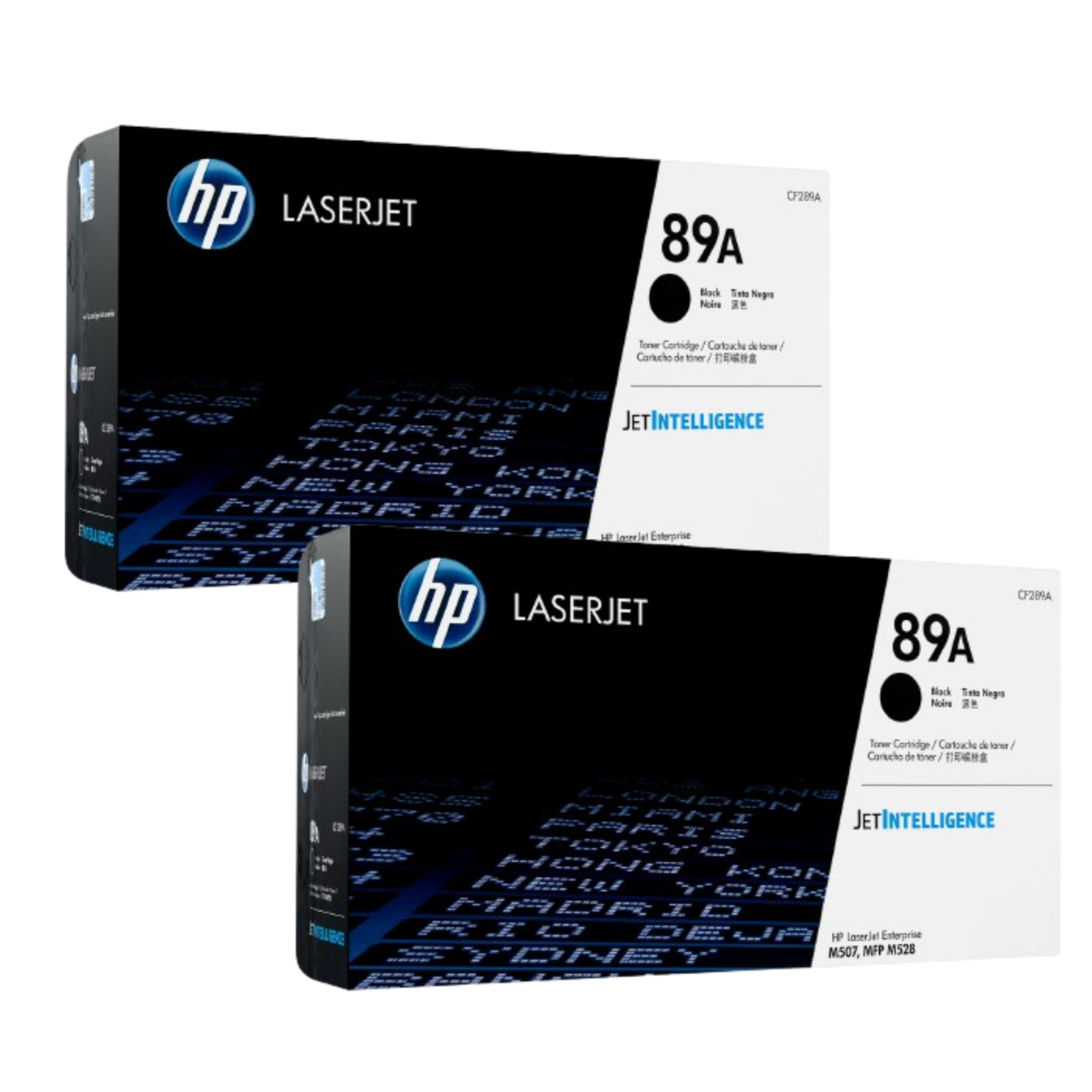 HP 89A Lot of 2 Black Toner Cartridge ( CF 289A) Sealed Box ✅