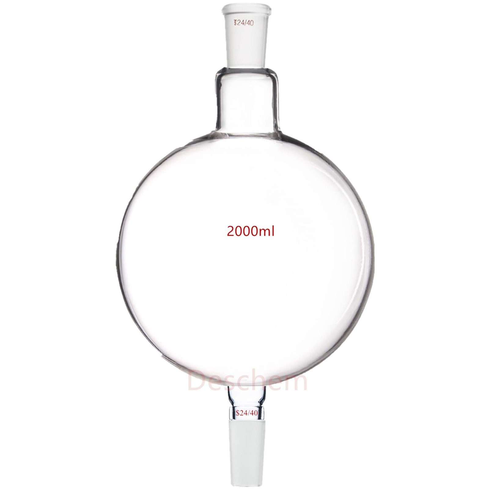 2000ml 24/40 Glass Chromatography Reservoir Flask 2L Received Biomass Bottle