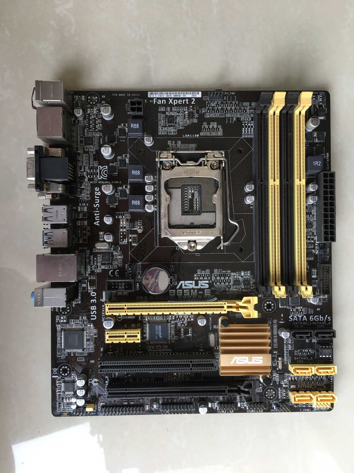 ASUS B85M-E Motherboard Mainboard Intel B85 LGA1150 DDR3 VGA DVI With a I/O