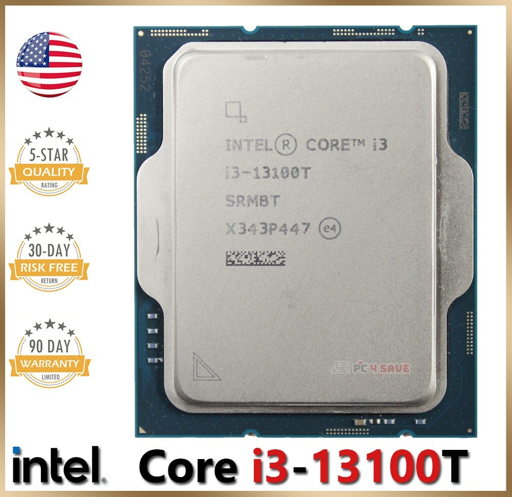 13th Gen. Intel Core i3-13100T CPU SRMBT 2.5 GHz LGA-1700 Desktop Processor 35W