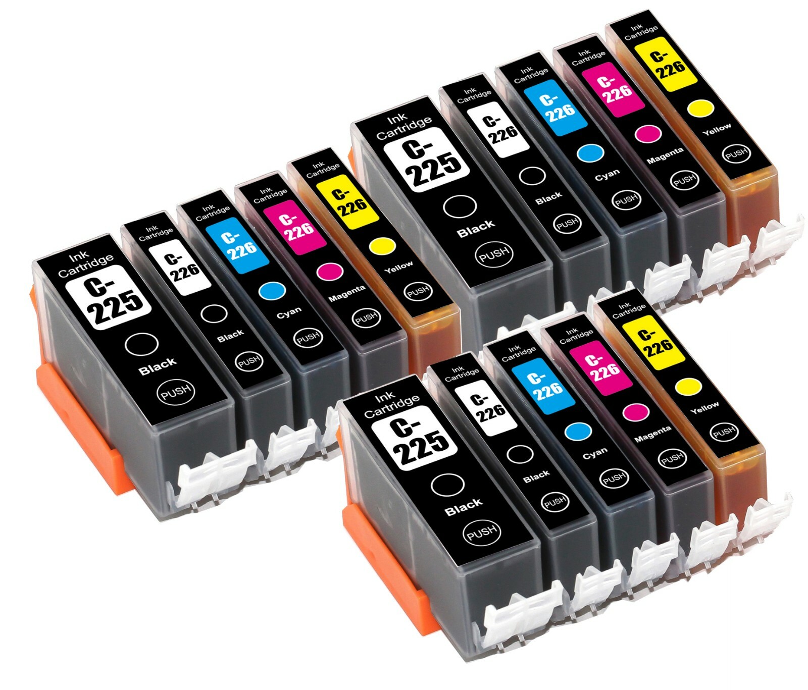 15PK PGI-225 CLI-226 Printer Ink Cartridges Set for Canon MG5120 iP4920 MX882