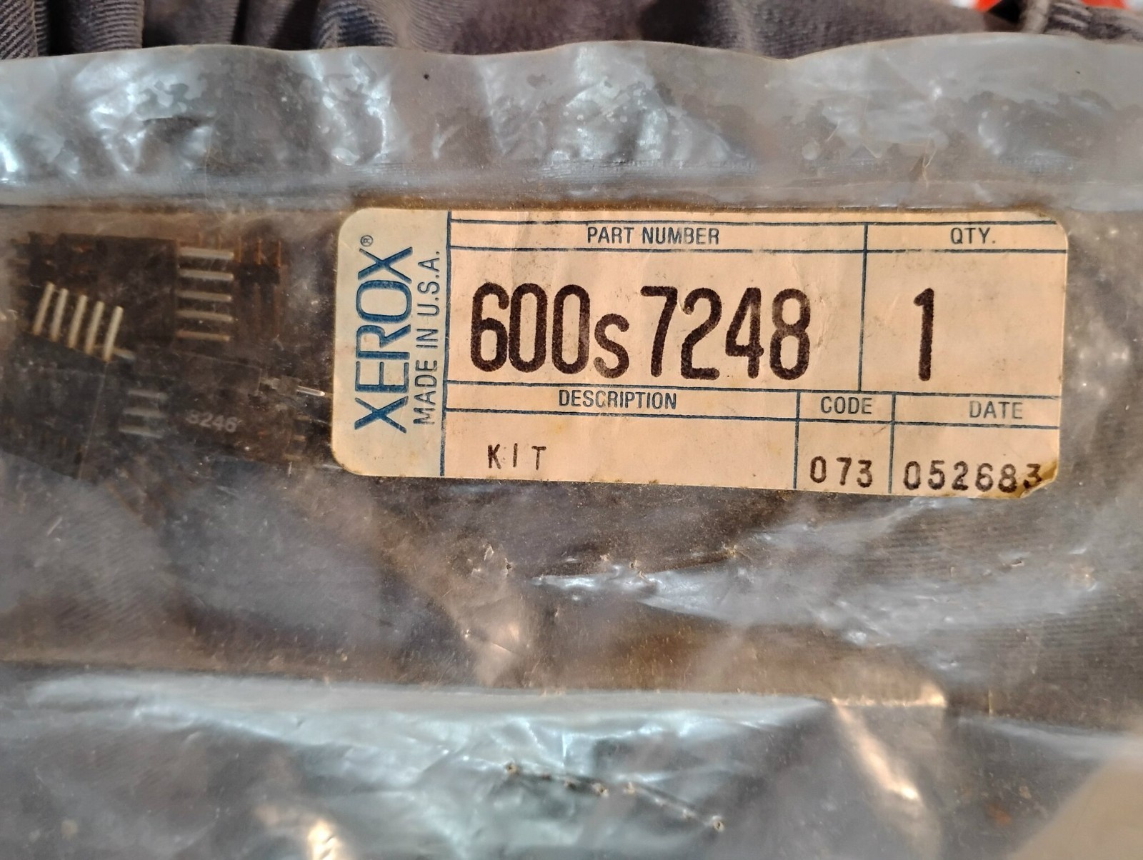 Vintage Xerox Kit 600s7248 Code 073 052683 Pin Header Blocks NOS USA