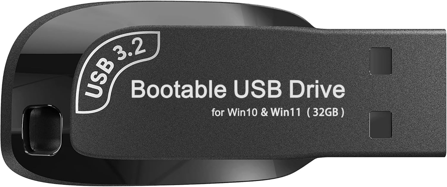 32GB - Bootable USB Driver 3.2 for Windows 11 & 10, Password Reset, Network Driv