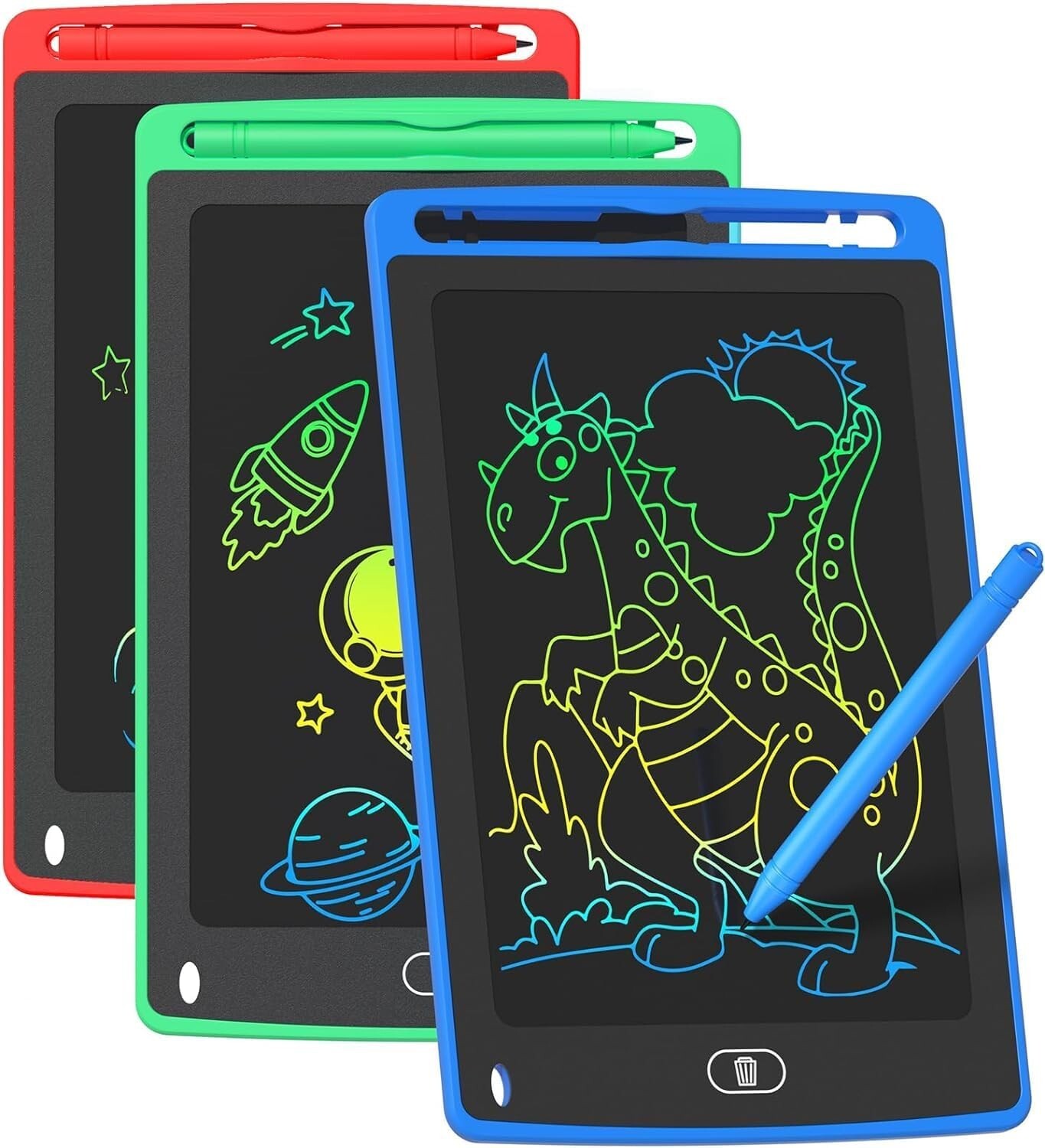 1 or 3 LCD Writing Tablet for Kids 8.5 Inch Colorful Doodle Board Drawing Tablet