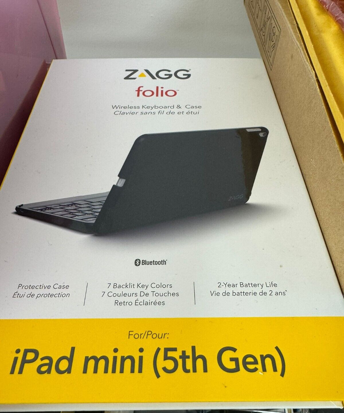 Zagg - bluetooth keyboard Protective Case for Apple iPad Mini 5th gen