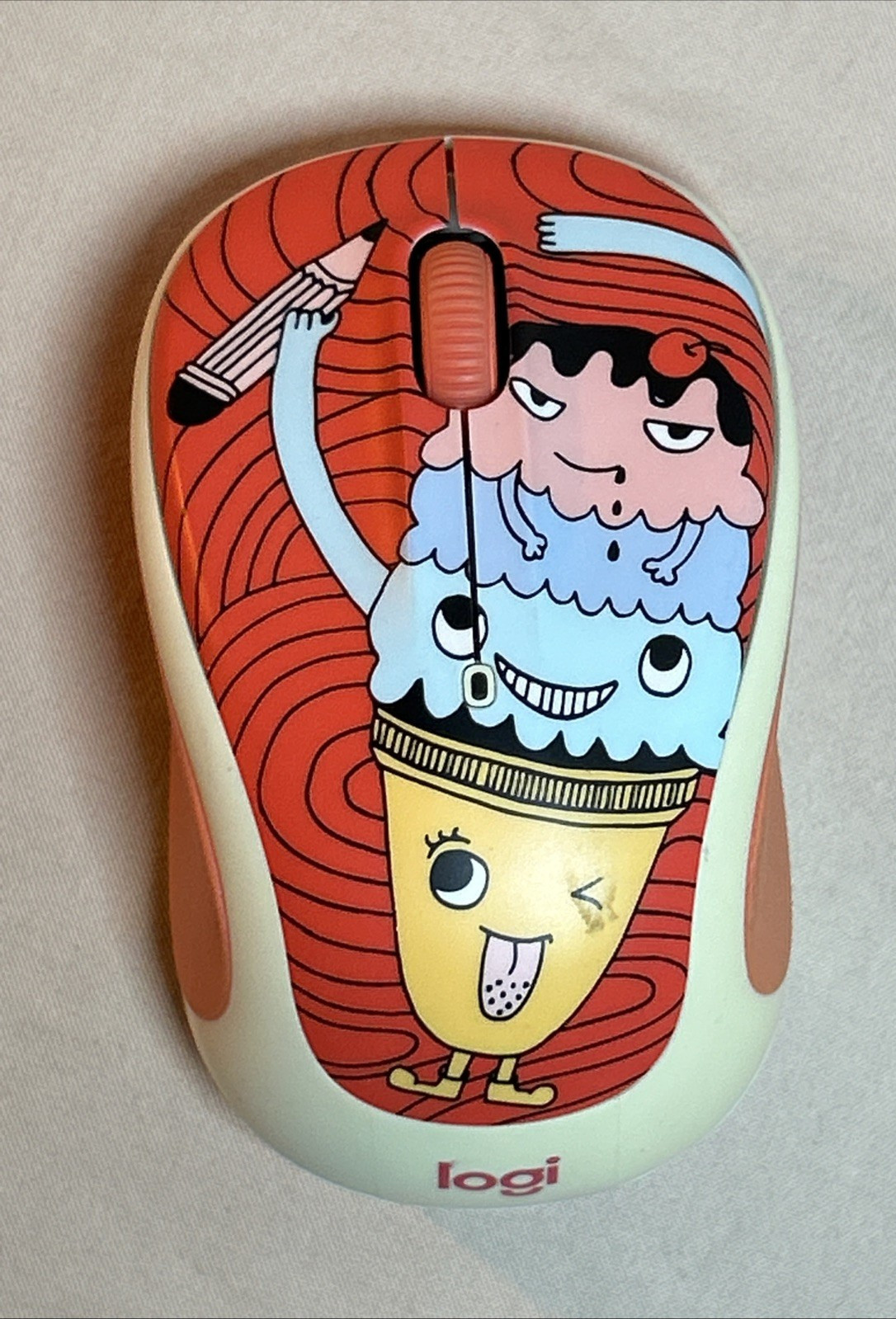 Logitech Doodle Collection M325C Triple Scoop Wireless Optical Mouse  TESTED