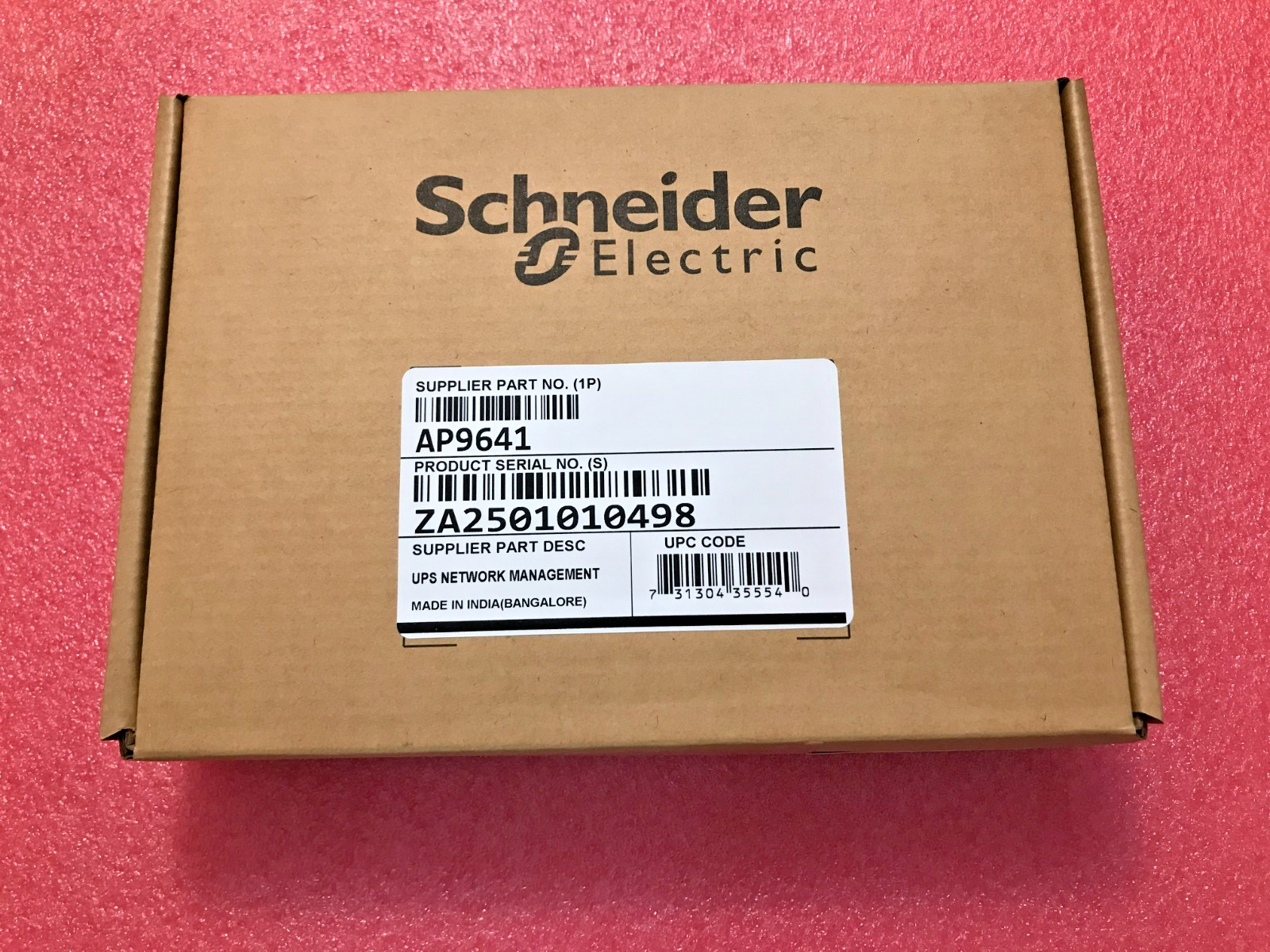 AP9641 APC Schneider Network Management Card 3 Adapter PN6407192EZ Rev 0 G1N