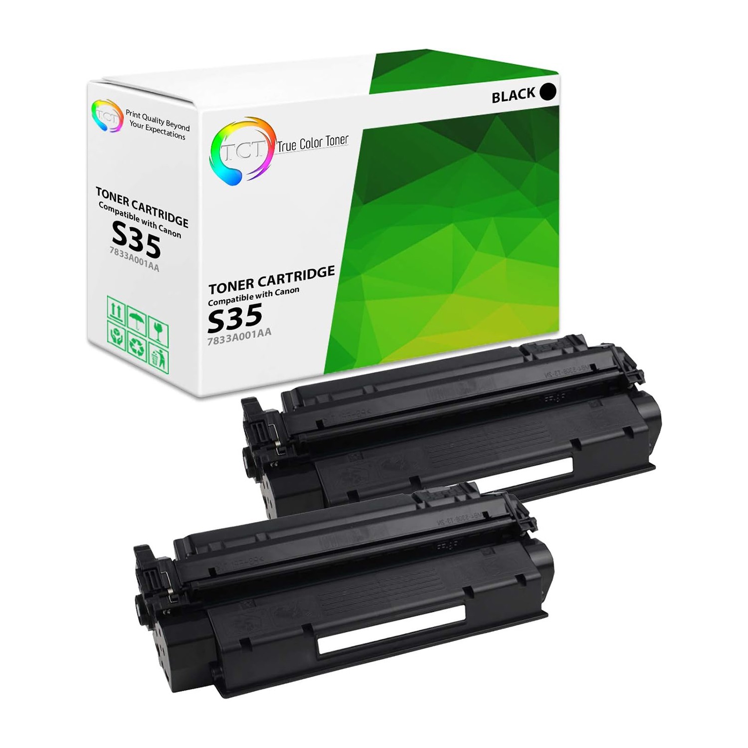 TCT 2PK S35 FX8 - 7833A001AA Black Toner Cartridges For Canon Imageclass D320