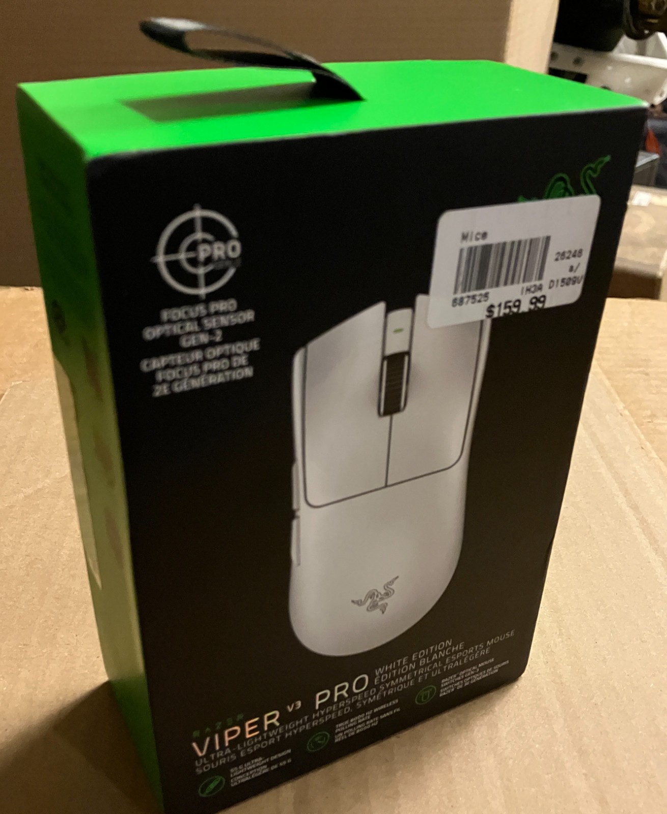 New Razer Viper v3 PRO White Edition - Lightweight Hyperspeed