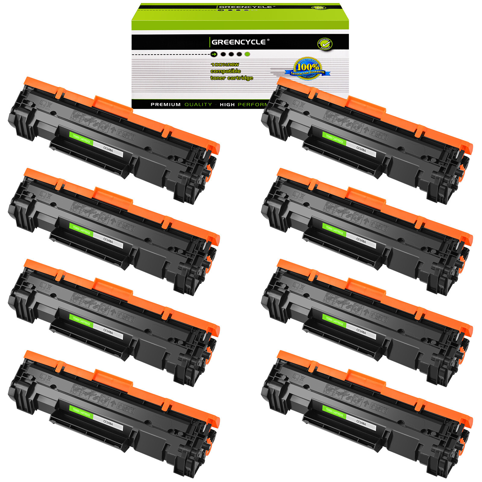 8 Pack CF248A 48A Black Toner For HP LaserJet Pro MFP M15a M15w M28w M29a M29w