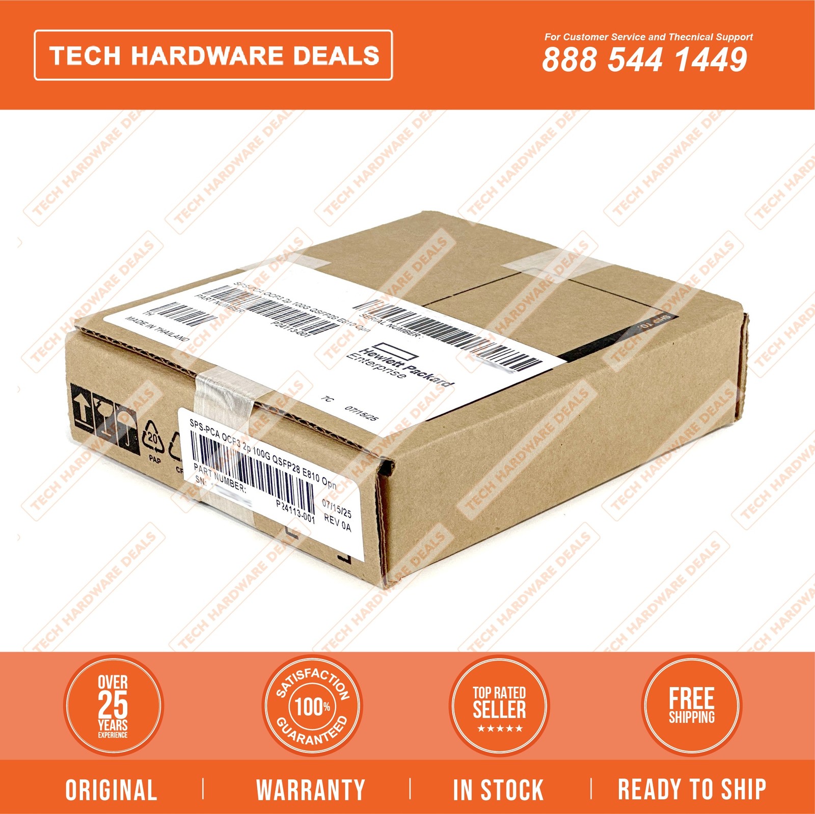 P24113-001  NEW SEALED Marvell QL41232HQCU Ethernet 10/25Gb 2-port SFP28 OCP3 Ad