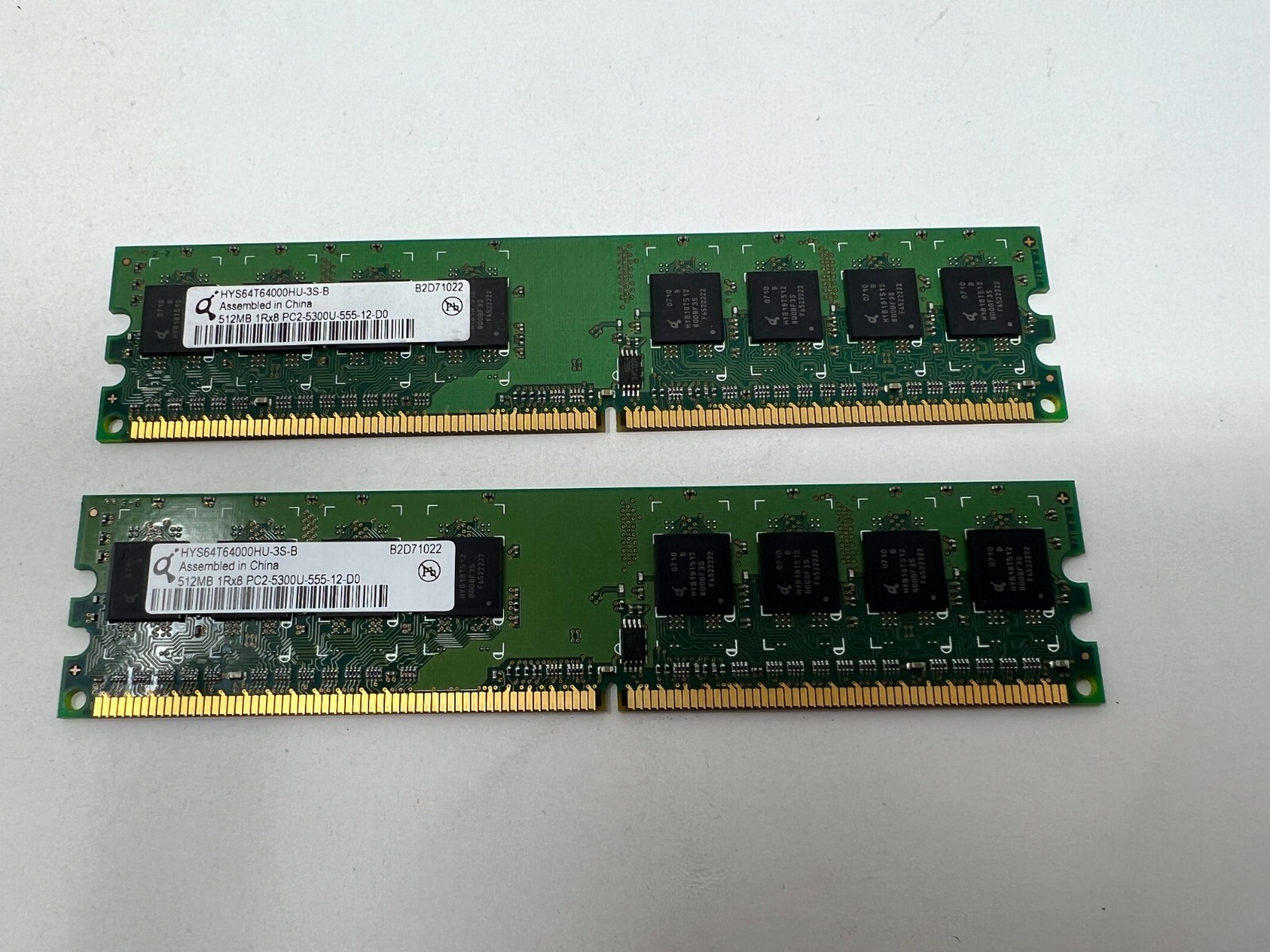 INFINEON 512MB HYS64T64000HU-3S-B DDR2 RAM Module 667Mhz PC2-5300U