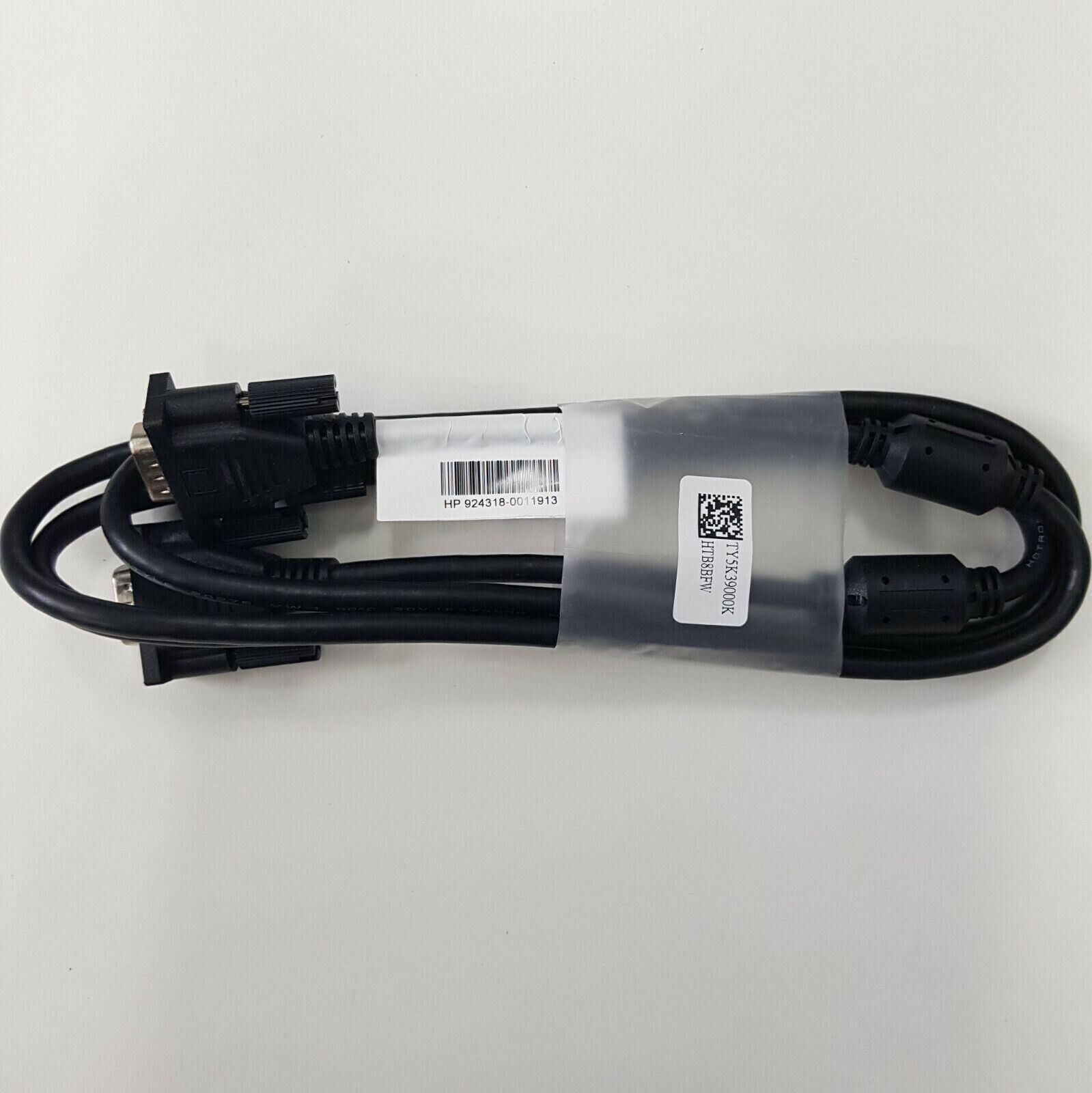 Genuine HP VGA Monitor cable Male-Male 1.8m 924318 BLACK