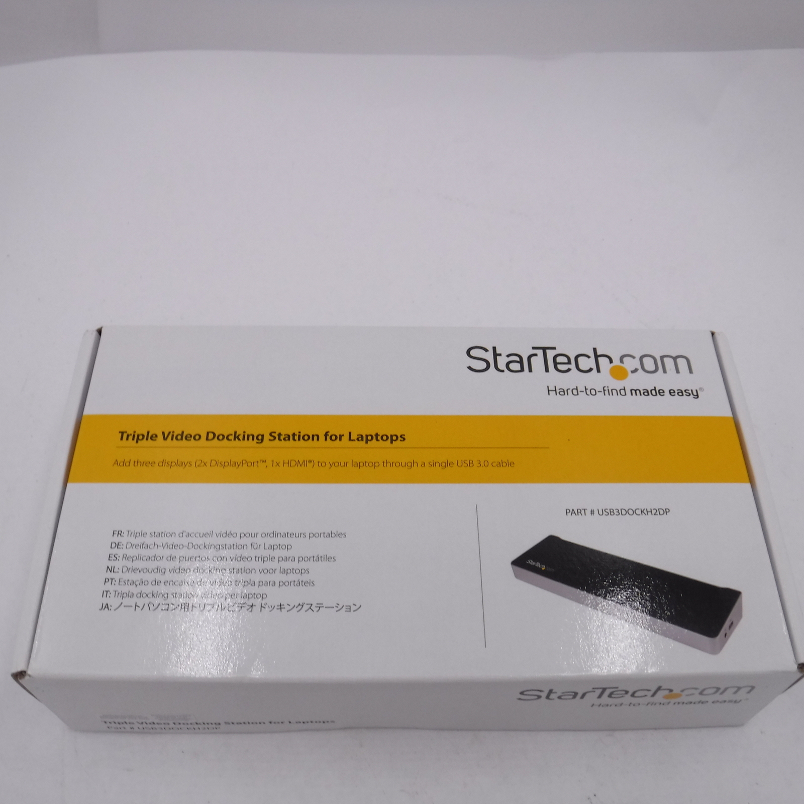 StarTech Triple Video Docking Station for Laptops USB3DOCKH2DP USB3.0 Sealed Box
