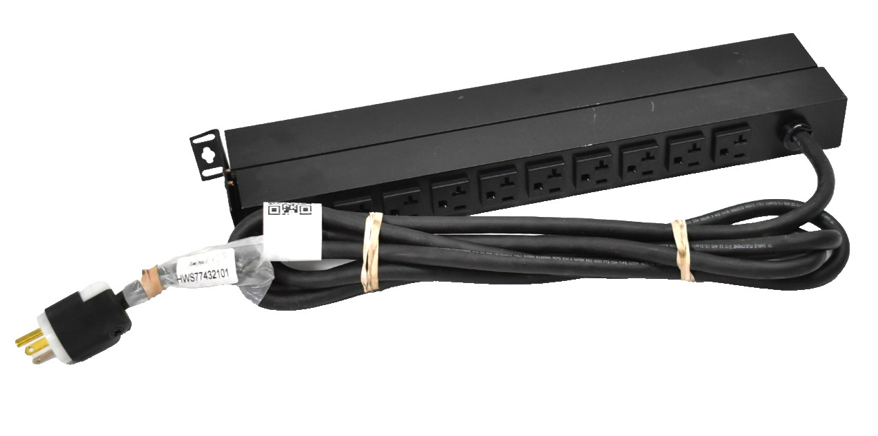 Hubbell PH20A10 Power Distribution Unit Horizontal 1 Rack 20 AMPS 10 Output
