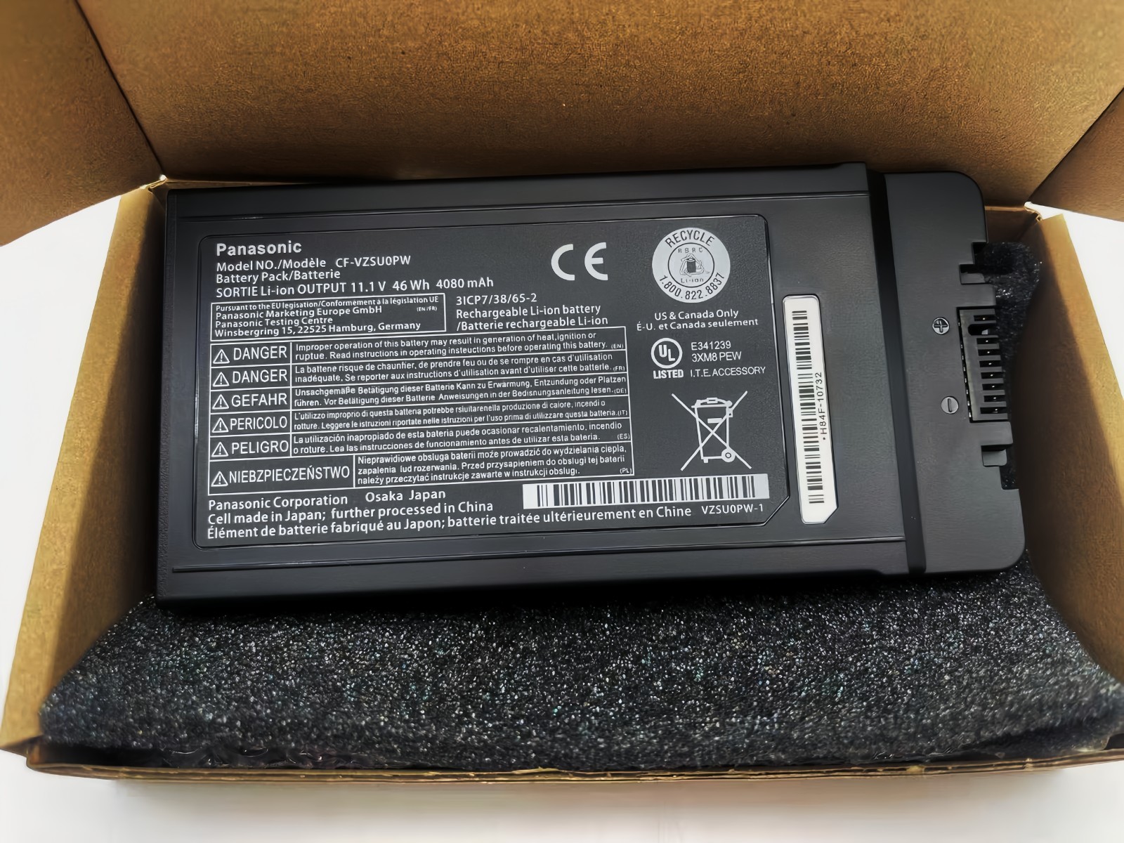 Genuine CF-VZSU0PR CF-VZSU0PW Battery For Panasonic Toughbook CF-54 MK1 MK2 46WH
