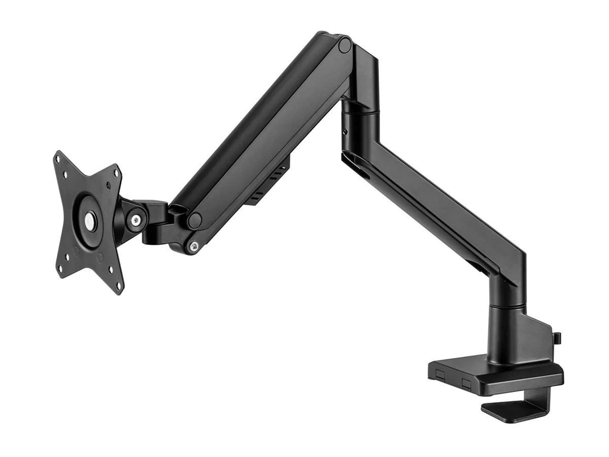 Workstream by Monoprice Low Profile Single Monitor Gas Spring Desk Mount - Up