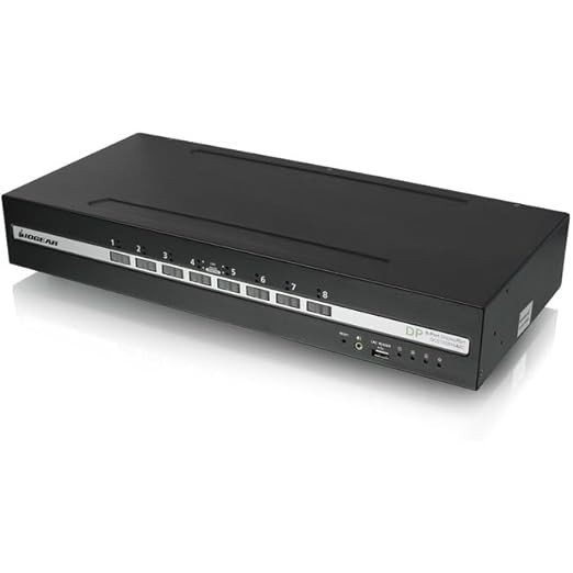 8-Port Dual View DisplayPort Secure KVM Switch W/ CAC and Audio