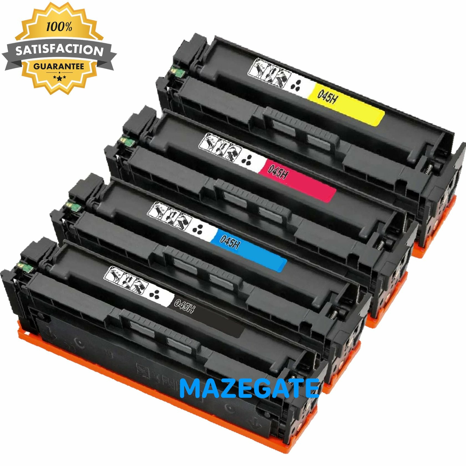 4PK 045H Toner Cartridges for Canon 045 imageClass MF634Cdw MF632Cdw LBP612Cdw