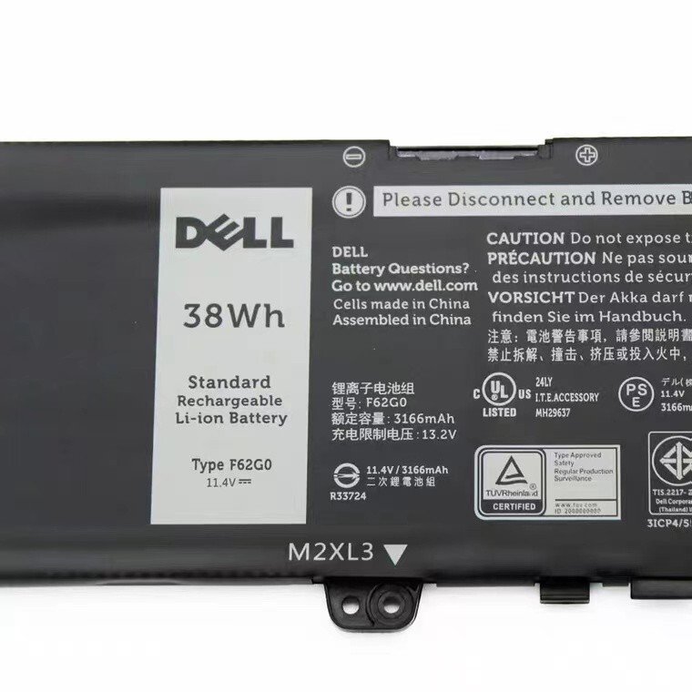 NEW Genuine F62G0 Battery For Dell Inspiron 13 7000 2-in-1 7373 7386 7370 5370
