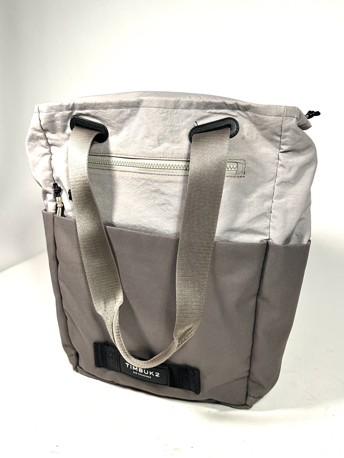 Timbuk2 Solid Pattern Laptop Backpack Bag - Gray and Brown