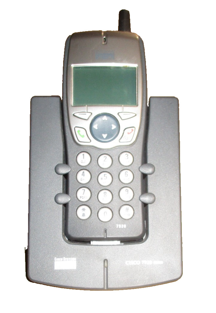 Cisco 7920 Handheld Wireless IP Phone With Base CP-7920 | No Power Adapter