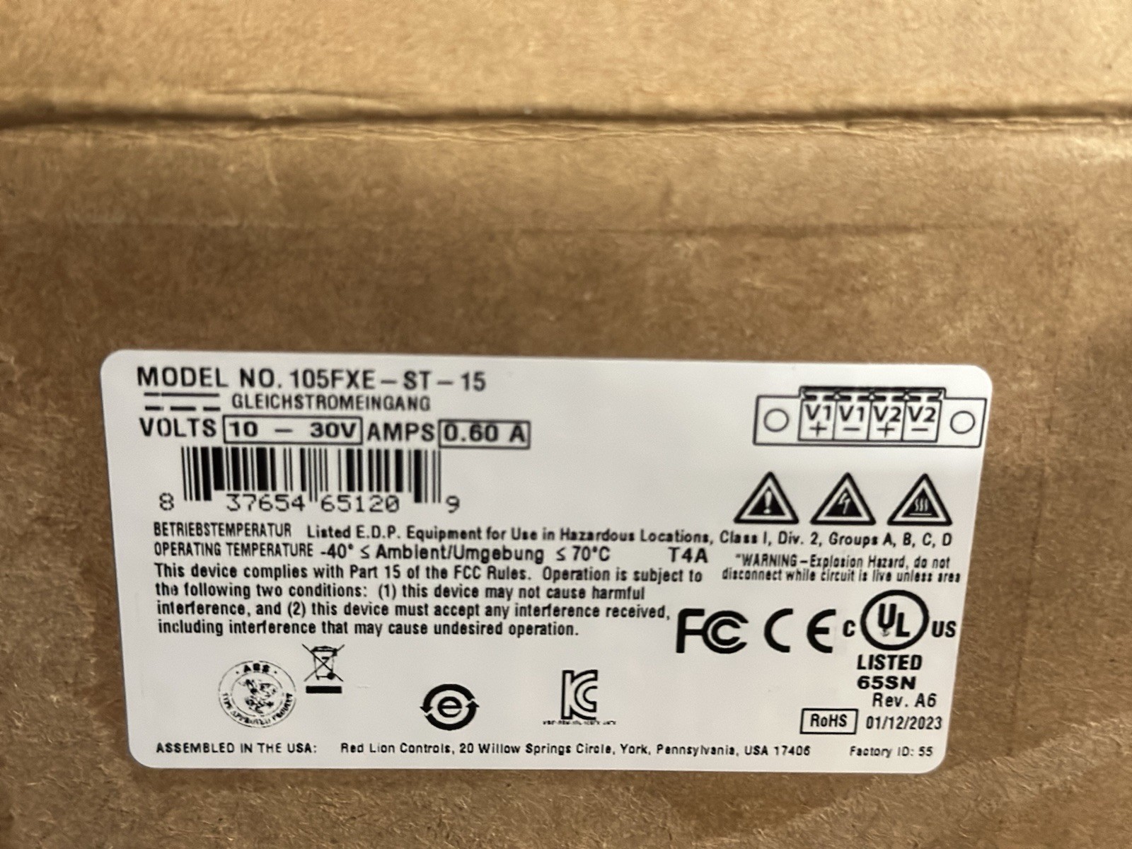 Red lion N-Tron  105FXE-ST-15 Media Converter