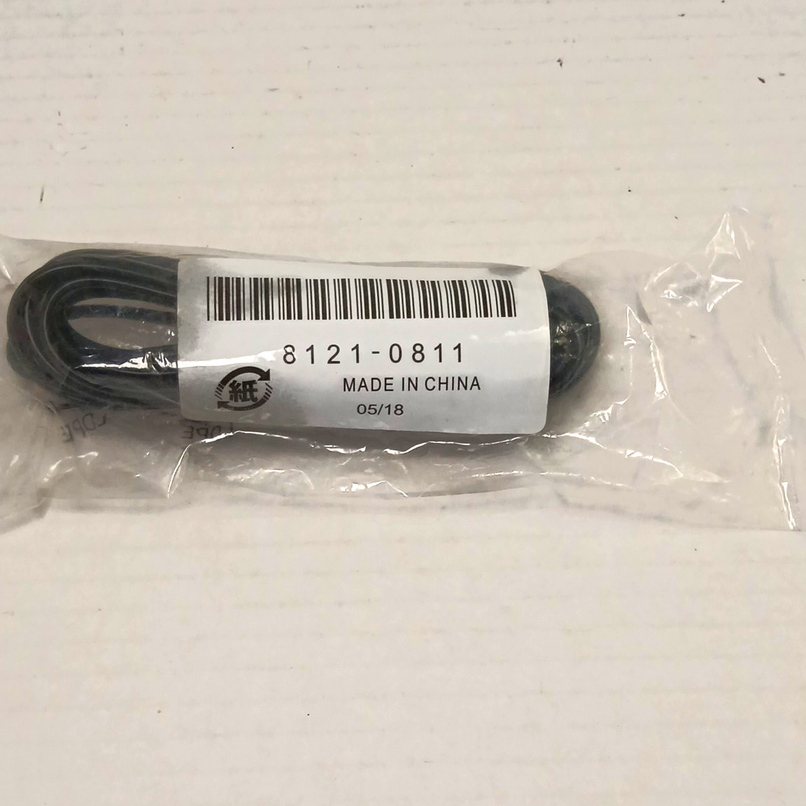 RJ-11 DSL/Phone Flat Cable 3 ft Black, RJ-11 to RJ-11, 8121-0811