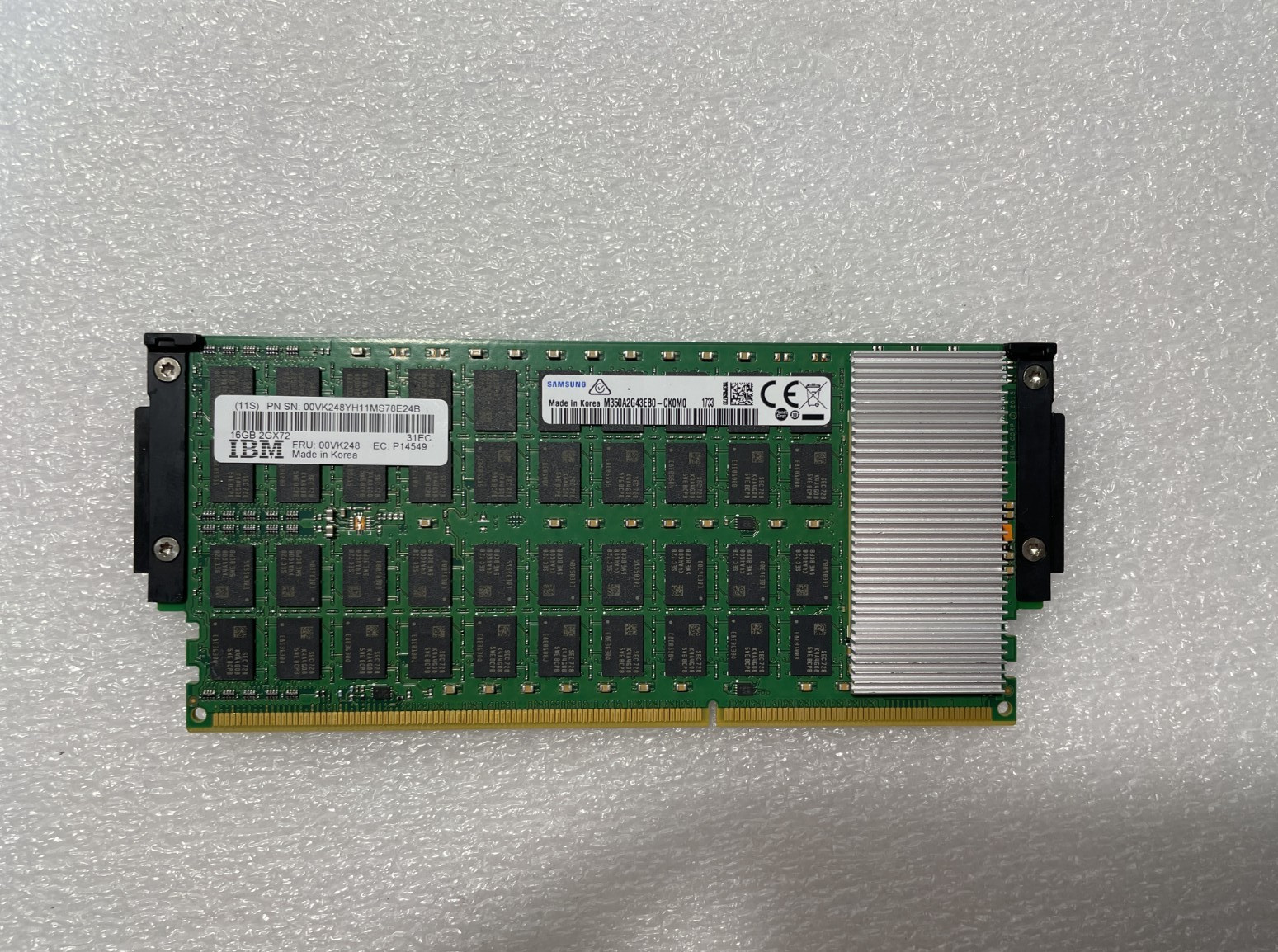 SAMSUNG  M350A2G43EB0-CK0 IBM 00VK248 16Gb DDR4 SERVER MEMORY