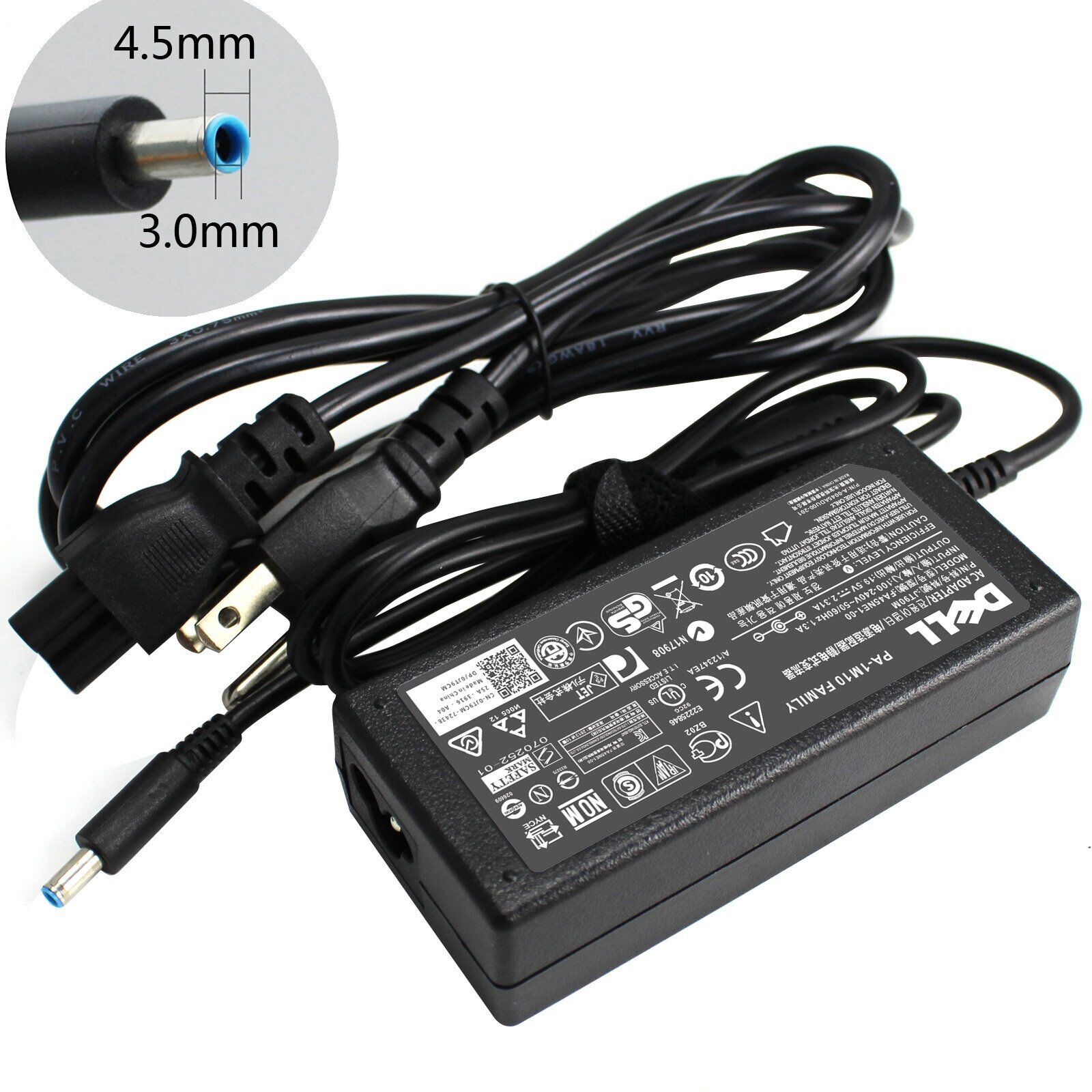 Genuine 45W AC Adapter Charger Dell Inspiron 11 13 15 17 JT9DM 03RG0T 0X9RG3 OEM