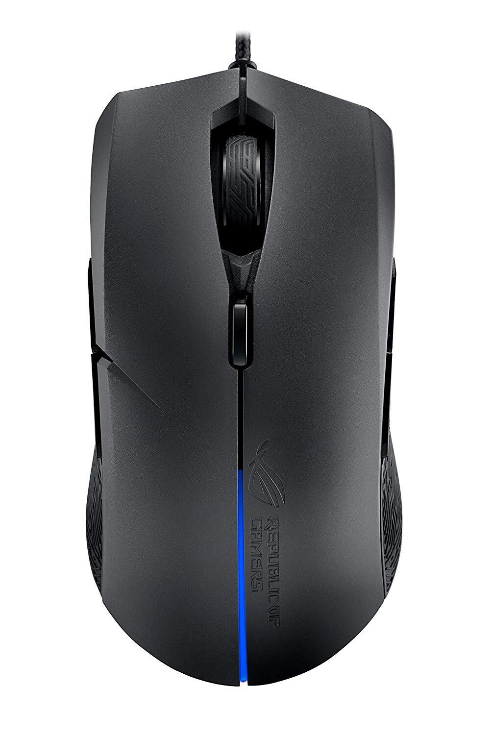 ASUS ROG Strix Evolve Aura RGB Wired Optical Ergonomic Ambidextrous Gaming Mouse